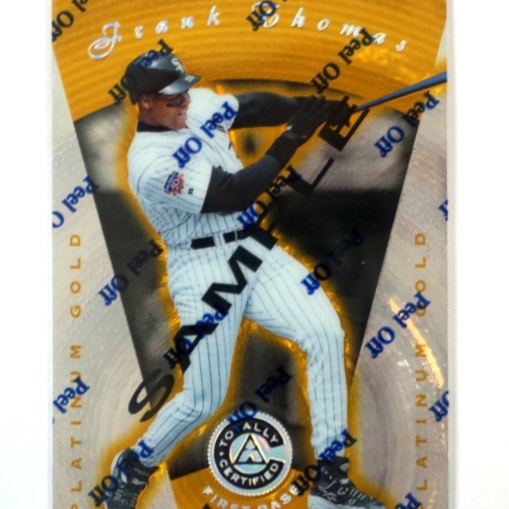 Frank Thomas 1997 PINNACLE #41 TOTALLY CERTIFIED PLATINUM ⭐GOLD⭐ Promo /30 MINT